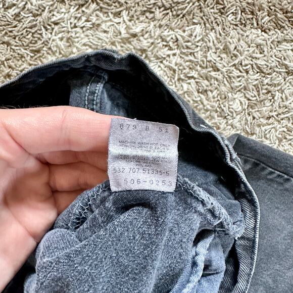 90s Vintage Levi’s Gray Jeans Made in USA Women’s Size 28x32 - Picture 9 of 14